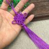 Pequeno pingente de nó chinês com borla de 6 pratos multicolorido opcional pingente de nó chinês pingente decorativo para casa e bonsai