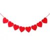 Banderines de Corazón de Fieltro para el Día de San Valentín, Banderines de Cadena para el Día de San Valentín Chino, Suministros Festivos, Banderines Decorativos para el Día de Iloveyou