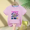 Grupo Bruja Cazadora Niños Niños y Niñas Estampado de Anime Moda Casual Camiseta de Manga Corta Nueva Transfronterizo