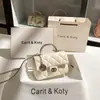 Bolsa de Mano Metálica Pequeña Fragante Dropshipping Nuevo Otoño e Invierno 2025 Cadena de Gama Alta Bolsa Cuadrada Pequeña Venta al por Mayor