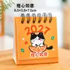 Calendario Mini Pequeño Simple Texto de Bendición Año 2027 Fácil de Transportar Adorno de Escritorio Plan de Registro Calendario de Escritorio Pequeño 2026