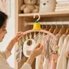 Cabide dopamina em formato de sino com presilhas, cabide para calças sem marcação para uso doméstico, ferramenta de armazenamento para pendurar calças, secador de roupas íntimas e meias