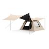 Barraca de fábrica acampamento ao ar livre pernoite dobrável portátil toldo 2 em 1 automático acampamento conjunto completo de equipamentos