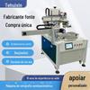 Máquina de Impressão Rotativa Semi-Automática de Mesa Monocromática, Máquina de Serigrafia para Filme Plástico, Equipamento de Máquina de Impressão com Tinta em Tela Pequena