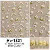 Redanco5D Estampado Ins Popular Dibujos Animados Pegatinas para Uñas Corona de Margaritas Pegatinas para Uñas Tridimensionales Accesorios He1822