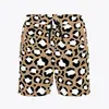 Temu Transfronteiriço 2025 Verão Masculino Shorts Hawaiian de Praia Largos Tamanho Europeu Amazon Calças Casuais de Cinco Pontos para Homens
