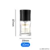 Botella de Vidrio Transparente con Dispensador de Loción 30ml Botella para Base Líquida Cosméticos Botella Dispensadora Redonda Recta de Vidrio para Emulsión de Agua