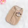Roupas de Pelúcia de Gato Quentes Novas para Outono e Inverno, Roupas Fofas para Cachorro, Colete Doméstico de Proteção da Barriga, Teddy Bichon