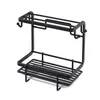 Estante de almacenamiento de cocina, escurridor de platos, grifo, fregadero, esponja, estante de bolas de alambre de acero, suministros para fregadero