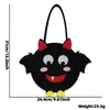 Nueva Bolsa de Tote para Halloween Bolsa Divertida de Calabaza Fantasma Bolsa de Dulces Decoración de Fiesta del Festival de Fantasmas para Niños Bolsa de Dulces de Fieltro