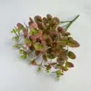 Simulação planta verde impressão 3D cor eucalipto casa casamento tiro adereços cross-border dinheiro folha flor falsa atacado
