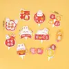 Decoraciones para pastel de cumpleaños de niños de moda roja te desean un feliz cumpleaños tarjeta de oso adorno para hornear