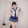 Nuevo Traje Sexy de Talla Grande para Mujer Verano Uniforme Jk de Manga Corta Traje de Estudiante Ropa Íntima Sexy a la Moda