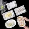 Prato de melamina branca A5 para rolinhos de arroz prato de porcelana de imitação comercial prato criativo comercial para loja de churrasco prato de lanche de café da manhã