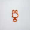 Colorido conejo grande hebilla de resorte hebilla para perro de aleación pintura diy llavero con forma accesorios de joyería hebilla de joyería animal