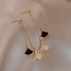 Aretes de Aguja de Plata de Moda Trendy para Puesto Callejero Versátiles Estilo Hong Kong Personalizados Versátiles Lazo de Diamantes Aretes de Celebridad de Internet para Mujer Venta al Mayoreo