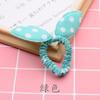Versión coreana de orejas de conejo, anillo para el cabello de intestino grueso, color onda, punto, cuerda, banda de goma, dulce y lindo lazo femenino, accesorios de puesto