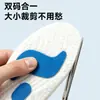 Plantilla Deportiva de EVA Alta Elasticidad Absorción de Impactos Transpirable Desodorante para Estar de Pie Mucho Tiempo Cómoda Plantilla para Zapatos de Bádminton Baloncesto