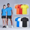 Camiseta Deportiva de Verano para Hombre de Manga Corta de Secado Rápido para Correr al Aire Libre, Ropa de Trabajo para Fitness, Camiseta de Entrenamiento, Camiseta Cultural Publicitaria, Top Deportivo