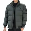 Chaqueta de Algodón con Cuello Alto para Hombre Transfronteriza 2026, Cardigan de Algodón Grueso Cálido de Invierno con Cremallera, Abrigo de Algodón