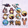Serie de Caza Transfronteriza Dibujos Animados Temática de Cazador Charms para Zapatos de Goma Suave de PVC Accesorios Creativos de Decoración para Zapatos DIY