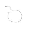 065 Estilo Coreano INS Nicho Lujo Ligero Sentido del Diseño Cadena Lateral Simple Cadena Dorada Pulsera de un Solo Diamante Plata de Ley S925 Mujer