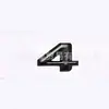 Adequado para Mercedes-Benz Old Single Font 12345 6 8 C D E g I K L m 0Rs Letra de Deslocamento Etiqueta Traseira