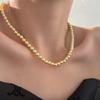 Nanyang té Champaña Dorado ni ni ni mismo collar de perlas para mujer Lujo ligero nicho collar simple elegante alta gama moda
