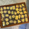 Pegatinas para Teléfono Móvil con Oro 999, Pegatinas de la Fortuna Temáticas de Princesas, Láminas de Oro para la Riqueza, Imanes de Refrigerador de Cofre del Tesoro, Artículos Físicos para Clientes