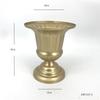Maceta de hierro estilo europeo dorada al por mayor Amazon comercio exterior arreglo floral vintage decoración de boda decoración de jarrón de flores secas