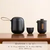 Juego de Té Portátil para Viaje Juego Pequeño Tetera para Exteriores Taza de Té Sencilla Personal para Acampar Taza Rápida Una Tetera Cuatro Tazas