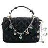 Nuevo Llavero de Lujo de Amazon con Estrella Incrustada de Diamantes Colgante para Bolso Decoración de Bolso Cruzado Adorno para Llavero de Coche