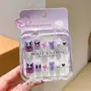 Calcomanías de uñas tridimensionales de dibujos animados para niños parche de uñas para niña pequeña armadura para bebé desmontable impermeable venta al por mayor de uñas