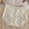 Tanga Ultradelgado Chica Ropa Interior Transpirable Sin Costuras Sensación Nude Lindo Cuifahua Calzones de Cintura Media Sin Costuras para Mujer