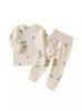 Ropa para Bebé, Pijamas Infantiles de Algodón Puro Clase A, Ropa Interior Separada para Bebé, Conjunto de Ropa de Otoño, Ropa para Niños Anyang, Venta al por Mayor de Otoño
