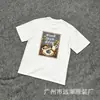 Camisetas de Manga Curta Estampadas Estilo Americano Série ALD para Homens e Mulheres, Corte Solto, Gola Redonda, Camiseta de Verão, Comércio Exterior Transfronteiriço