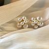 Pendientes de Perlas de Bola de Fuegos Artificiales Explosión Aguja de Plata Pendientes Elegantes de Moda Francesa Pendientes Elegantes de Alta Gama de Lujo Ligero