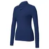 Camiseta Polo Casual de Manga Larga Ajustada de Nuevo Deporte Transpirable de Secado Rápido Yoga Fitness Tenis Transfronterizo