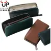 Carteira Masculina e Feminina Multifuncional Estilo Japonês Couro Genuíno Couro Liso de Couro Bovino rfid Grande Capacidade Carteira Longa com Zíper