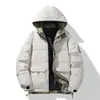 Jaqueta de Algodão Casual Estilo Hong Kong Masculina Outono Inverno Nova Acolchoada Espessa Estilo Coreano Tendência Jaqueta Acolchoada de Algodão Solta Quente com Capuz Roupas de Algodão Outerwear