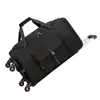 Mochila de Viaje Nueva de Doble Hombro de Gran Capacidad, Bolsa con Ruedas Desmontable, Bolsa de Equipaje Plegable, Bolsa de Almacenamiento de Ropa, Viaje Transfronterizo