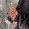 Copa de Niche Estilo Retro Ins con Relieve de Diamantes Vaso de Alto Valor Copa de Champán Copa de Vino Tinto Copa de Vino Dulce Vela Excelente