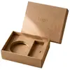 Caja de Regalo Personalizada de Papel Kraft con Tapa y Base, Caja Rígida para Recuerdos, Caja de Empaque para Regalo Corporativo con Impresión de Logo