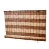 Persianas de rolo de palha multicor feitas sob medida, protetores solares de material natural, adequados para salas de estar, quartos e janelas de sacada como divisores de ambiente, tecidos para fins decorativos