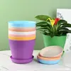 Vaso de flor com boca aberta plástico resina vaso de flor varanda tamanho grande rosa pothos vaso com planta suculenta vaso de flor fabricante atacado