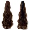 Peruca Estilo Coreano para Mulheres, Cabelo Longo Cacheado com Presilha de Garra, Rabo de Cavalo Alto Fofo Tendência, Extensões de Cabelo Cacheado Formato Pera, Peça Única Atacado