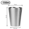 Taza de Agua de Acero Inoxidable 304, Vaso Hueco de Doble Pared para Cerveza, Taza para Bebidas Frías y Té, Vaso para Bebidas y Catering, Logo Personalizable, Antiescaldante