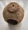 Nido Pequeño de Cáscara de Coco Natural para Pajareras, Hámsteres, Periquitos, Loros Cría Suministros para Mascotas (No incluye envío)