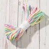 Corda de Algodão Fiada com Alma de 3mm Mais Vendida Transfronteiriça 10m de Comprimento Material para Artesanato DIY de Jardim de Infância Pingente de Fita para Celular