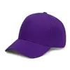 Estilo Básico Todo Preto Boné de Baseball Liso Sarja de Algodão Ajustável Chapéu de Pai Chapéu para Esportes ao Ar Livre Proteção Solar
